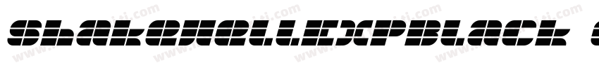 ShakewellExpBlack Oblique字体转换